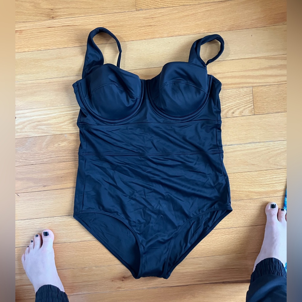 Black One-Piece Swimsuit